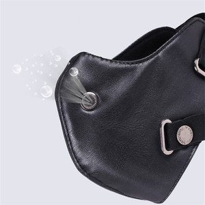<span class=keywords><strong>Masque</strong></span> anti-poussière personnalisé en <span class=keywords><strong>cuir</strong></span> PU léger de style <span class=keywords><strong>vintage</strong></span>, adapté à l'utilisation avec un casque de <span class=keywords><strong>moto</strong></span> - Product Image 5