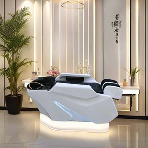 Chaise à shampoing de luxe pour salon, lit spa avec hydromassage confortable, dernière version - Product Image 1