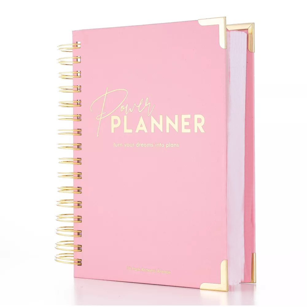 Pink Spiral Weekly и Monthly Planner Notebook, Diary Journal, Agenda Notebook, Daily Planner Gift Box, a5, 2022 -2023