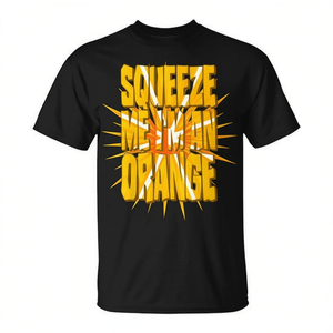 Camiseta Squeeze Me I'm An Orange de manga corta con cuello redondo, unisex, para adultos, ropa promocional con diseño de frutas cítricas - Product Image 3