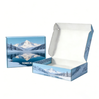 Boîte cadeau écologique recyclable pour soins personnels, emballage personnalisé avec logo, gaufrage et pelliculage mat, carton ondulé, emballage beauté