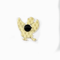 Épinglette drapeau aigle en émail, broche métallique patriotique oiseau pour le Jour de l'Indépendance, badge personnalisé pour veste, sac à dos, accessoire de vacances