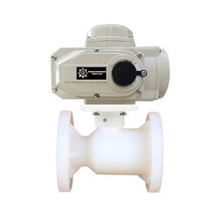 Vanne à boisseau sphérique motorisée à régulation PICV 0-10VDC, PN16 2 pouces, 220V AC, avec brides, en UPVC, CPVC, FRPP, PPH, PVDF, EQ20 - Product Image 4