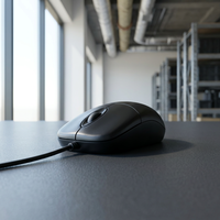 Souris de jeu filaire ergonomique pour droitier HM5062, rétroéclairage RVB, silencieuse, USB, plug and play, pour la maison et le bureau