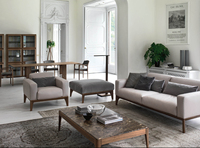 designer leichter luxus stoffsofa stuhl wohnzimmer luxus individueller kreativer stil holz armchair einzelnes sofa