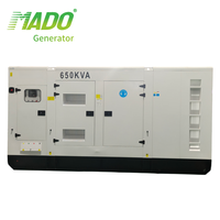 Generador Diésel de Servicio Pesado 520kW 650kVA, Grupo Electrógeno de Reserva Serie 2806C, ATS, Trifásico, 4 Hilos, Refrigerado por Agua, para Sitio Minero