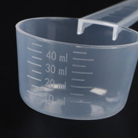 Cuillère doseuse transparente de qualité alimentaire 20g-40ml, cuillère en plastique de laboratoire avec échelle graduée 10ml-40ml pour café, lait en poudre, liquides