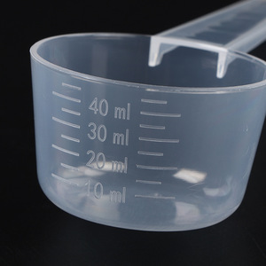 Sendok Ukur Transparan Kelas Makanan 20g-40ml Sendok Plastik Laboratorium Skala 10ml-40ml Kopi Susu Bubuk Cair - Product Image 2