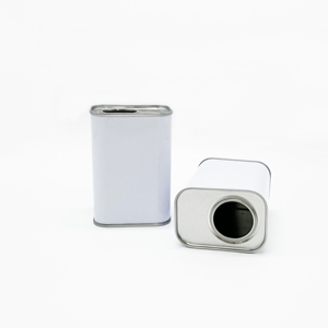 Boîte en fer blanc vide de 250 ml du fabricant pour huile d'olive, aliments, aliments pour animaux, biscuits, chocolat, en fer blanc - Product Image 2