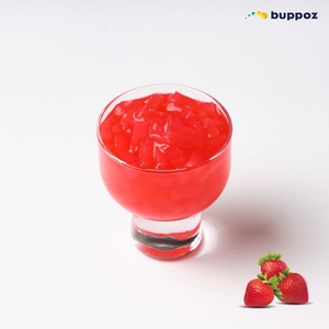 Gelée de fraises et de noix de coco en seau de 3,8 kg, Halal, pour les magasins de bubble tea et de milk tea, OEM - Product Image 1