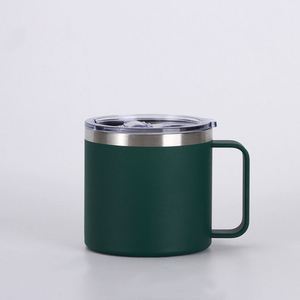 Tasse isotherme portable à double paroi en acier inoxydable 304 avec couvercle en plastique, pour bureau, homme, avec poignée - Product Image 5