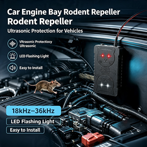 18-36kHz Ultrasound Under Hood Rodent <strong>Repellent</strong> for Cars, Ultrasonic Strobe Deterrent Vehicle Rodent <strong>Repellent</strong> for Cars - Product Image 5