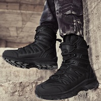 Bottes de travail tactiques pour hommes, haute tige, grandes tailles, chaussures de randonnée tout-terrain, bottes tactiques, bottes de randonnée dans le désert