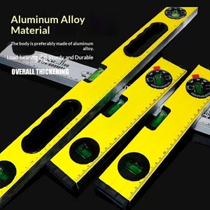 Règle miniature de chantier en alliage d'aluminium de haute précision (0,01 mm) avec échelle et fonction de niveau magnétique puissant - Product Image 2