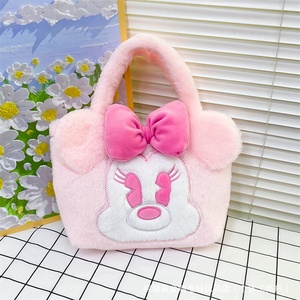 Bolso de mano de felpa estilo Kawaii Kuromi, lindo bolso de conejo <span class=keywords><strong>My</strong></span> Melody, bolso de anime estético para niñas, regalo, máquina de garras, venta al por mayor - Product Image 4