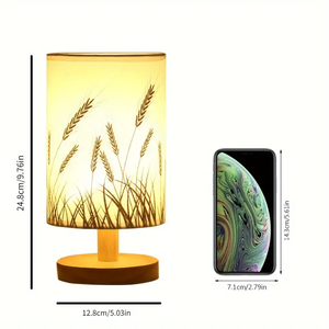 Lámpara de Mesa LED con Base de Madera, Luz Blanca Cálida 2700K, Diseño Minimalista, Control Táctil, Funciona con Batería, Tamaño Pequeño, Luz para Dormitorio, CRI 90 - Product Image 5