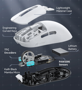 Attack Shark X3PRO three-mode wireless gaming <b>mouse</b> PAW3395 4k sensor lightweight design - Product Image 4