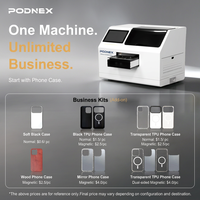 Impresora Digital Automática de Inyección de Tinta UV CMYK Todo en Uno PodNEX A3 DX7, 2400 DPI, para Carcasas de Plástico para Teléfonos/AirPods y Ropa