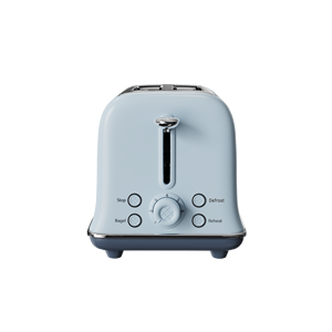 자동 레트로 스타일 전기 토스터 2-슬라이스 가정용 빠르고 쉬운 아침 식사 토스트 플라스틱 하우징에 필수 - Product Image 5