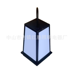Lámpara Solar de Jardín LED para Exteriores, Farol de Hierro Independiente Resistente al Agua, 12V DC, Célula Solar Mono-Si con Batería - Product Image 1
