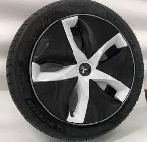 Piezas de coche personalizadas, cubierta de rueda de Hubcap central ABS para <span class=keywords><strong>Tesla</strong></span> modelo 3 - Product Image 5