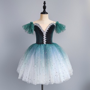 Traje de <span class=keywords><strong>Ballet</strong></span> para <span class=keywords><strong>Niñas</strong></span>, Nuevo Tutú con Lentejuelas y Falda de Gasa, <span class=keywords><strong>Ropa</strong></span> de Danza para <span class=keywords><strong>Niñas</strong></span> Pequeñas, 100% Poliéster - Product Image 3