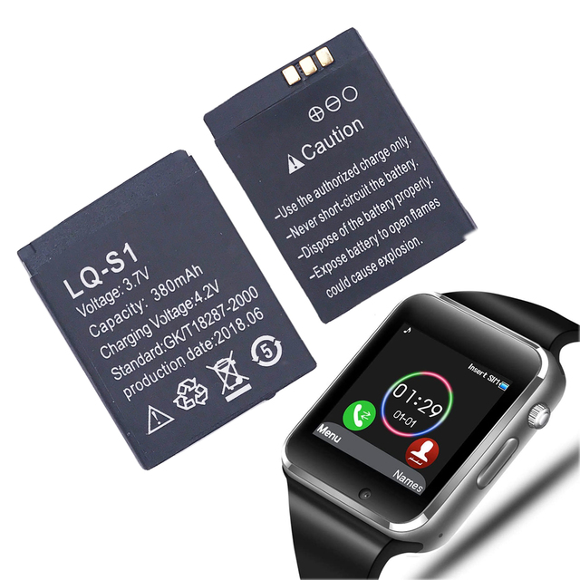 Factory Wholesale Good Quality Polymer Battery Mobile Smartwatch Battery With A1, Dz09, V8, M3, Z40, Z1