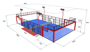 Exterior Tennis Padel Cancha DE TENIS Marco de tienda Equipo deportivo para Padel y cancha de tenis - Product Image 6