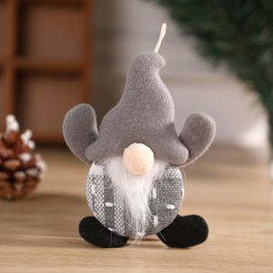 Mini colgante de árbol de Navidad, adornos de muñecas sin rostro, adornos navideños con fuente de alimentación, batería con muñecas Goblin - Product Image 3