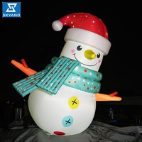Bonhomme de neige géant gonflable sculpture bonhomme de neige publicité Bonhomme de neige gonflable personnage Noël Décoration d'hiver