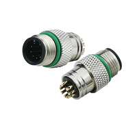 Connecteur circulaire étanche LSHITECH M12 A-Code mâle 9-17 broches pour équipement de capteur d'automatisation industrielle