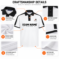 Polo personnalisé pour club de football, tenue d'équipe à manches courtes, logo personnalisé pour équipes de football, entraîneurs, personnel, fourniture OEM, faible MOQ