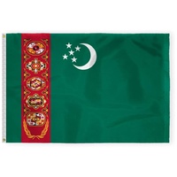Drapeau national d'Arabie Saoudite 3x5 pieds 100D, bannière avec 2 œillets métalliques, couleurs vives résistantes à la décoloration, vente en gros personnalisée