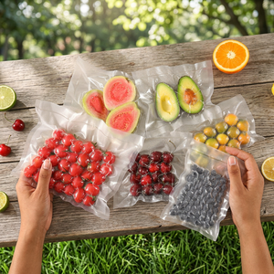 Rollos de Bolsas para Envasado al Vacío de Grado Alimenticio, Empaque Personalizado con Relieve para Carne, Verduras y Almacenamiento de Alimentos, MOQ Bajo, Alta Calidad, OEM, ODM - Product Image 1