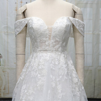 Style européen avec robe de mariée populaire de couleur nude