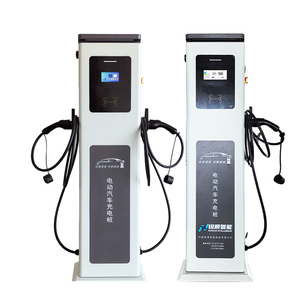 สถานีชาร์จรถยนต์ไฟฟ้าแบบติดตั้งบนพื้น 7kW-22kW พร้อมระบบสมาร์ท คอนเนคเตอร์คู่ รองรับ Wifi RFID Type 2 ชาร์จไฟ AC - Product Image 2