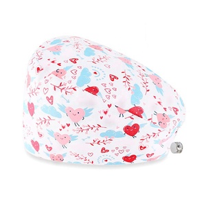 Chapeau chirurgical en coton pur durable et respirant <span class=keywords><strong>anti</strong></span>-transpiration multicolores pour salon de beauté - Product Image 4