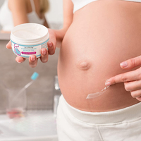 Crème Végétalienne Réparatrice Anti-Vergetures et Cicatrices d'Acné Post-Partum, Soin Corporel de Maternité Marque Privée