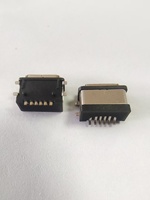 Connecteur femelle USB Type C 24 broches 6P en acier inoxydable étanche IPX8, montage vertical SMT, courant nominal 3A pour la charge