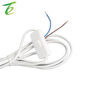 Cabo de alimentação padrão britânico de dois pinos com interruptor 303, fio de plugue britânico, cabo de três pinos branco, fio de cobre puro - Product Image 2