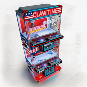 Mini-machine à grue pour 4 joueurs avec accepteur <span class=keywords><strong>de</strong></span> pièces et lecteur <span class=keywords><strong>de</strong></span> <span class=keywords><strong>cartes</strong></span>, jeu d'arcade personnalisé, son réaliste, lumières clignotantes, version anglaise - Product Image 4