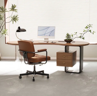 Bureau de travail ergonomique moderne en bois avec rangement pour 2026