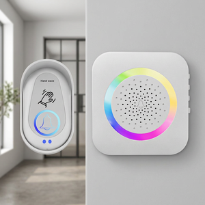 Sonnette sans fil avec veilleuse et capteur à <span class=keywords><strong>d</strong></span>étection de mouvement pour la sécurité domestique - Product Image 1