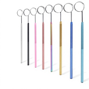 Espejo Bucal de Acero Inoxidable, Instrumento Dental Intraoral para Dentistas, Espejo Multiusos para Maquillaje, Examen de Pestañas y Dientes - Product Image 2