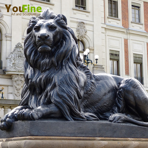 Thiết kế mới chất lượng cao đúc hiện đại đúc lớn đồng sư tử tác phẩm điêu khắc tượng để bán - Product Image 2