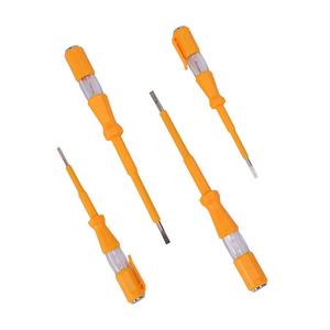 Fabrieksprijs Elektrische Hoge Helderheid Neon Lamp Gele Test Potlood <span class=keywords><strong>Tester</strong></span> Elektrische Spanning Met Beschermende Isolatiehuls - Product Image 1