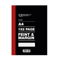 Carnet de notes A4 pour bureau scolaire en Afrique du Sud, 3 cahiers, 288 pages, ligné et avec marge, fourniture en gros