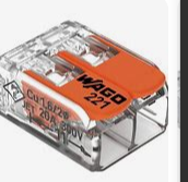 221-412 Bornes de câblage et d'éclairage pour bâtiments, connecteurs en cuivre mâle/femelle pour raccordements de fils, indice de protection IP66, 220A - Product Image 2