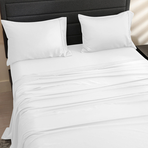 Juego de sábanas de hotel de 100% algodón, funda de almohada tamaño King y funda Nórdica - Product Image 3