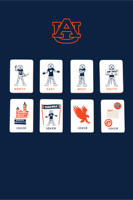 Tuiles de Mahjong Américaines Auburn University Mahjong 160 Tuiles en Acrylique Gravées à un Seul Niveau, Ensemble de Mahjong de Voyage West Wind Blanc